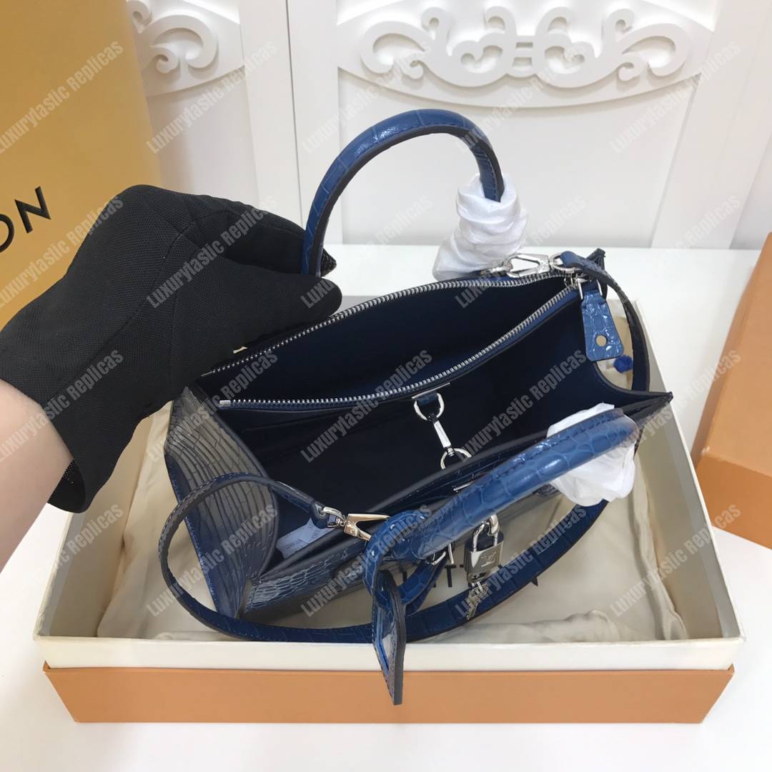 LV City Steamer PM Crocodilien Briliant Bleu Ocean