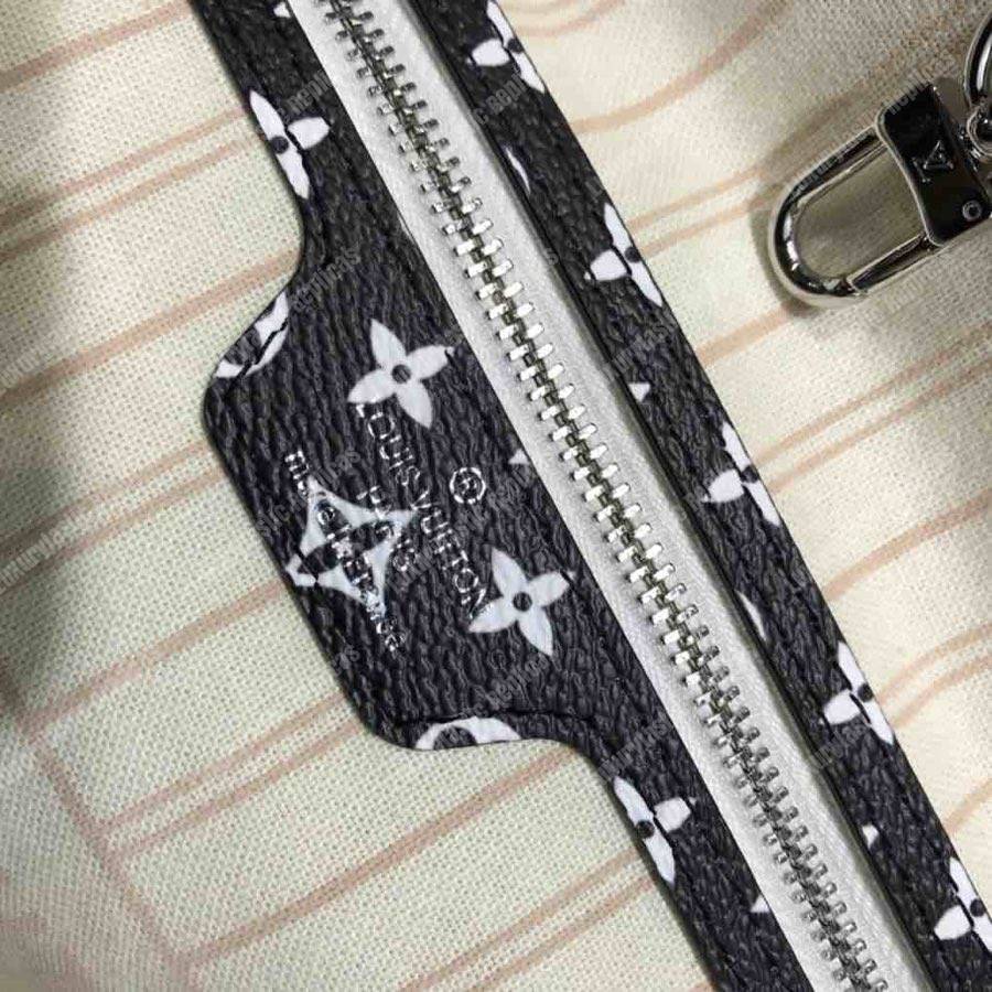 LV Neverfull MM Giant Jungle Print Ivoire