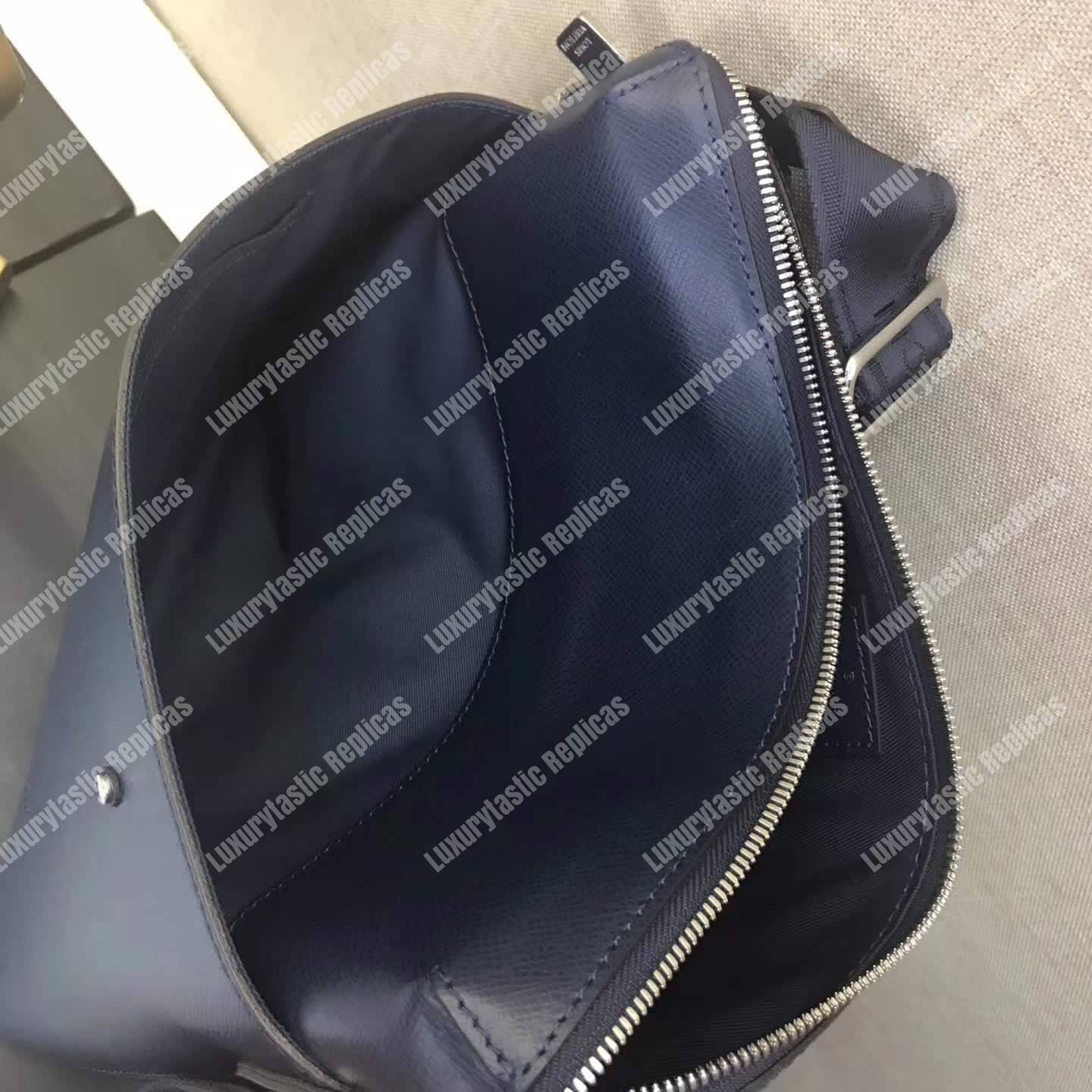 LV Taiga Grigori Messenger Bag PM Dark Blue