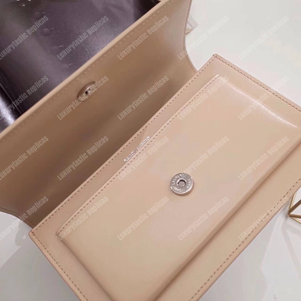 Saint Laurent Small Sunset Bag Powder Grained