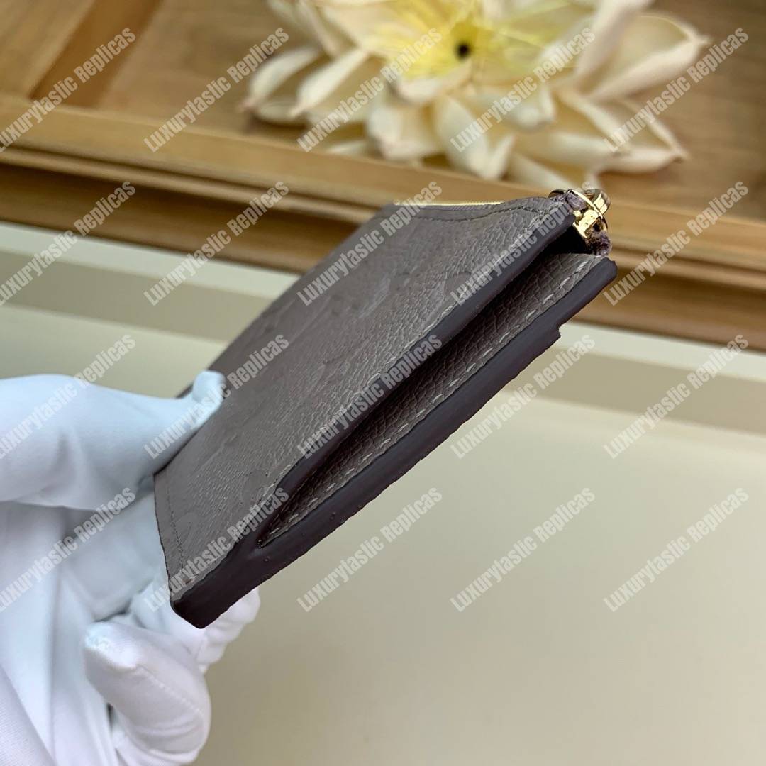 LV Zipped Card Holder Monogram Taupe