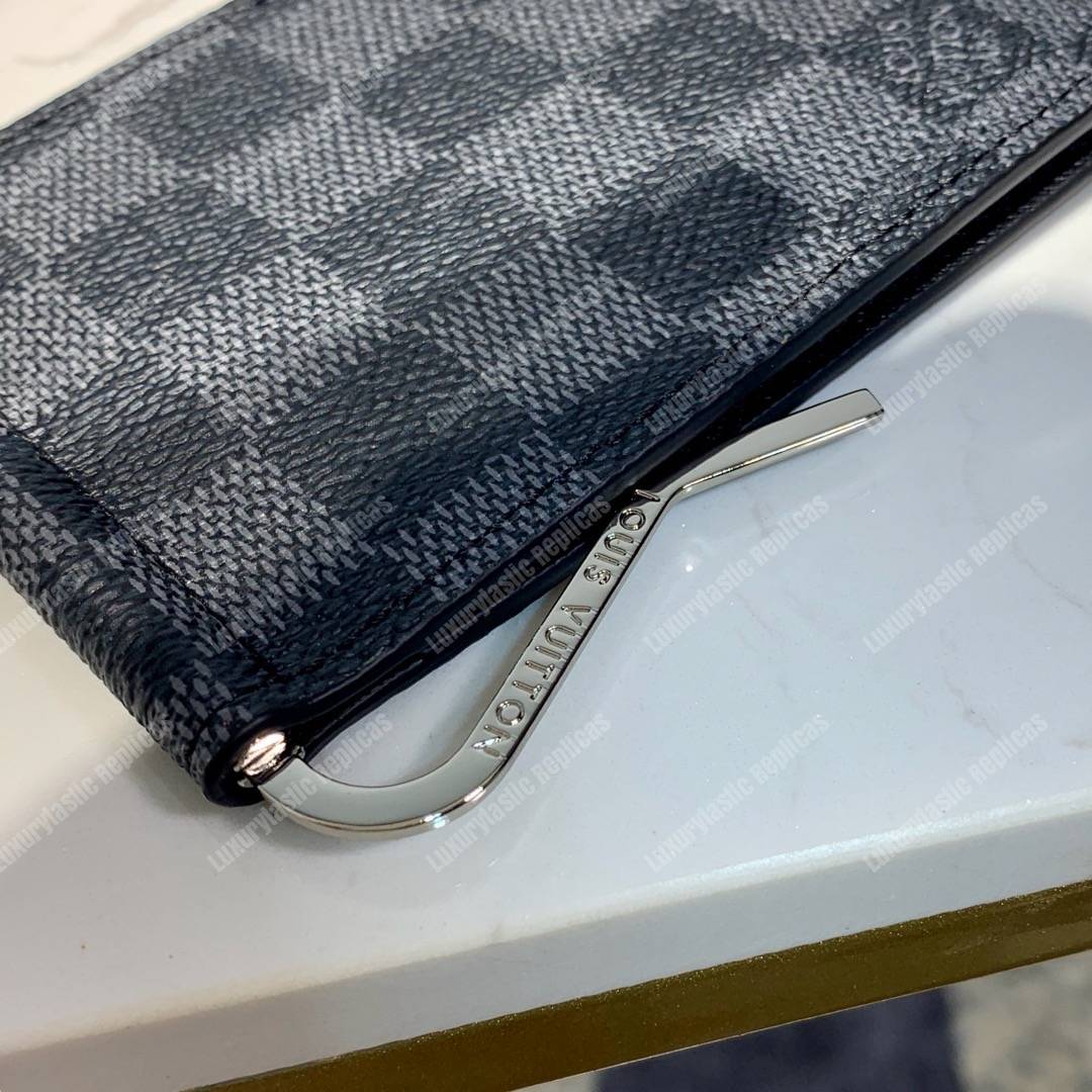 LV Pince Wallet Damier Graphite Canvas Gray