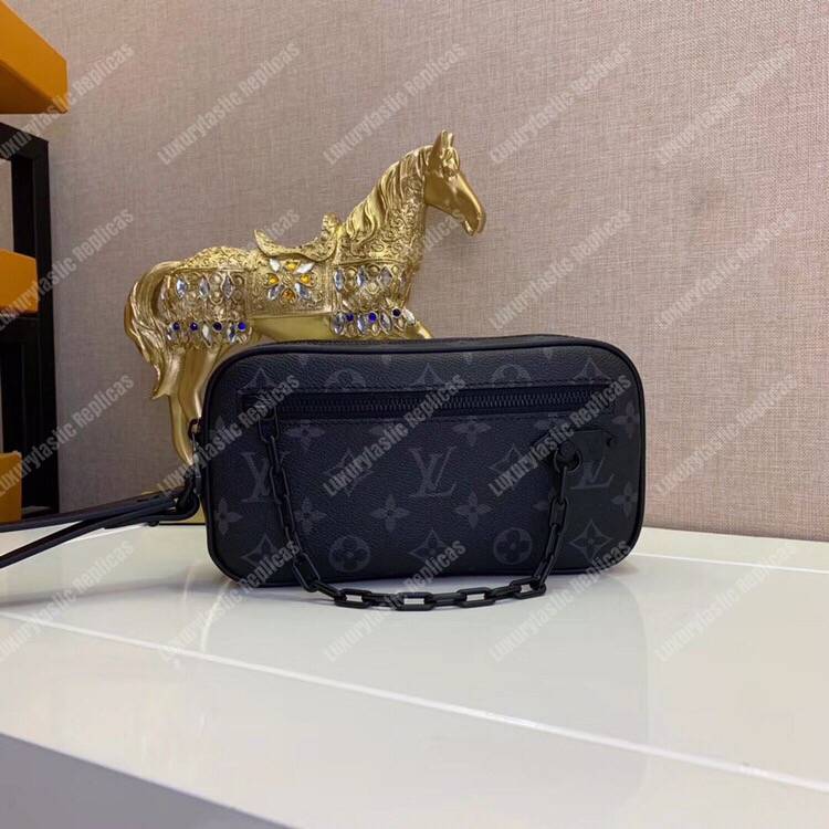 LV Pochette Volga Monogram Eclipse