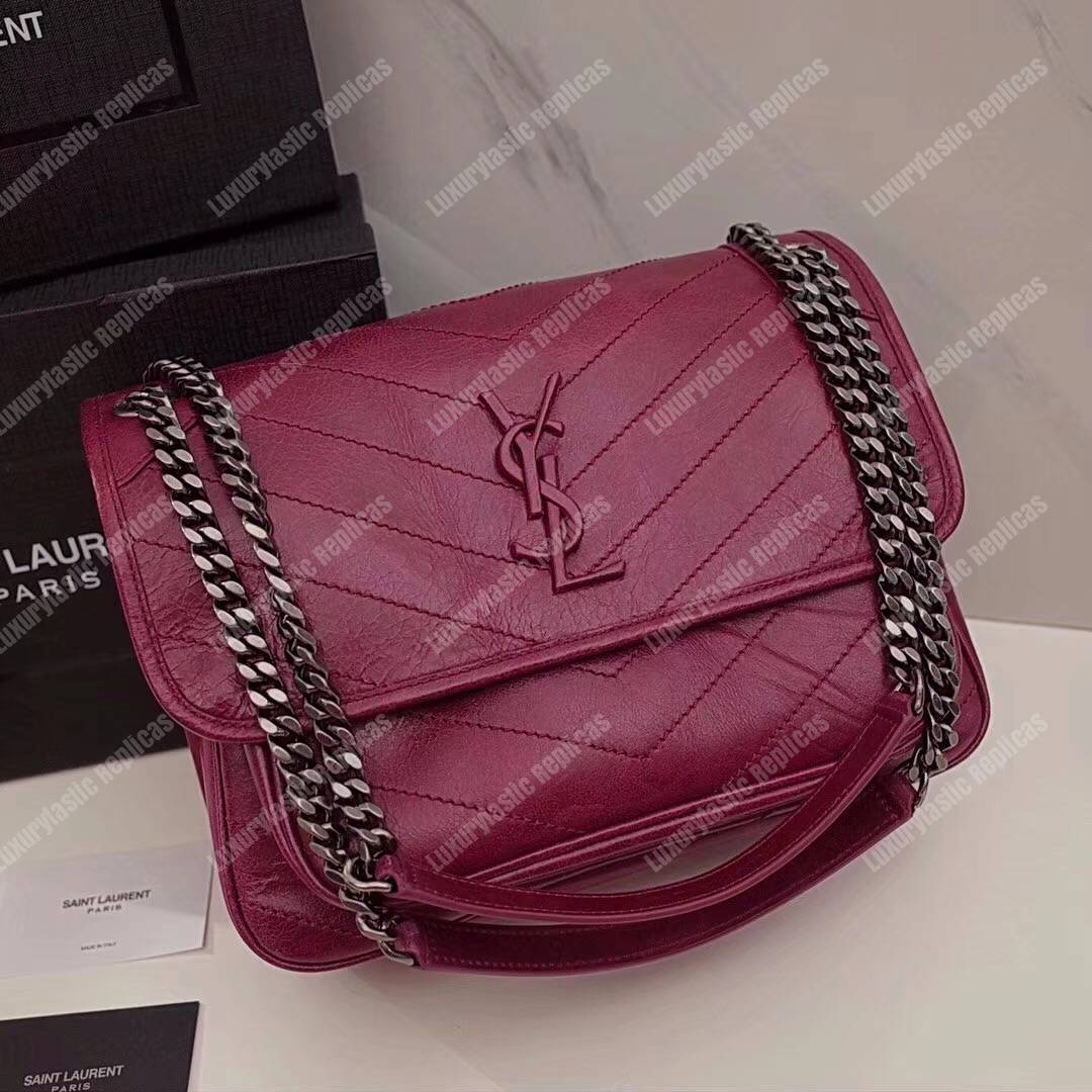 Saint Laurent Niki Medium Red Vintage