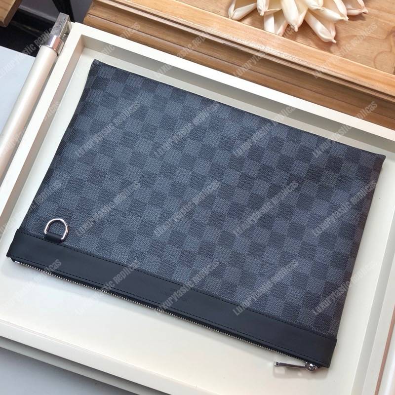 LV Discovery Pochette Damier Graphite Canvas