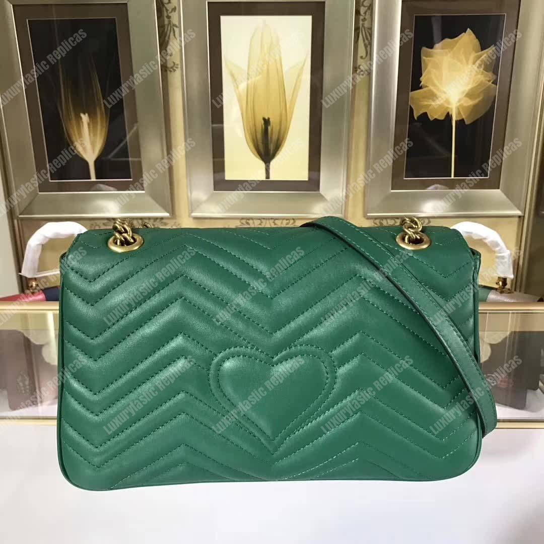 G*u*i gg marmont medium matelasse shoulder bag butterfly
