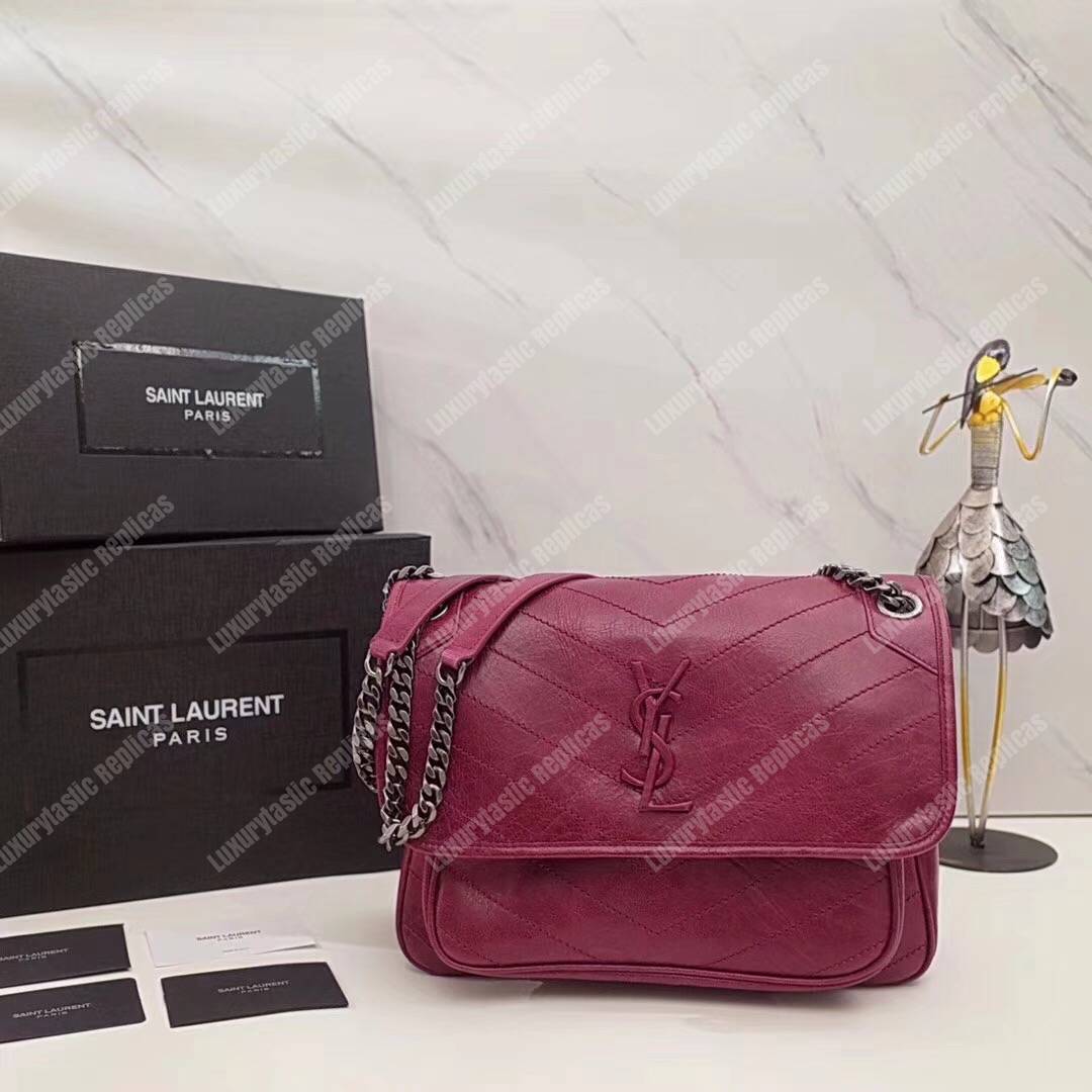Saint Laurent Niki Medium Red Vintage