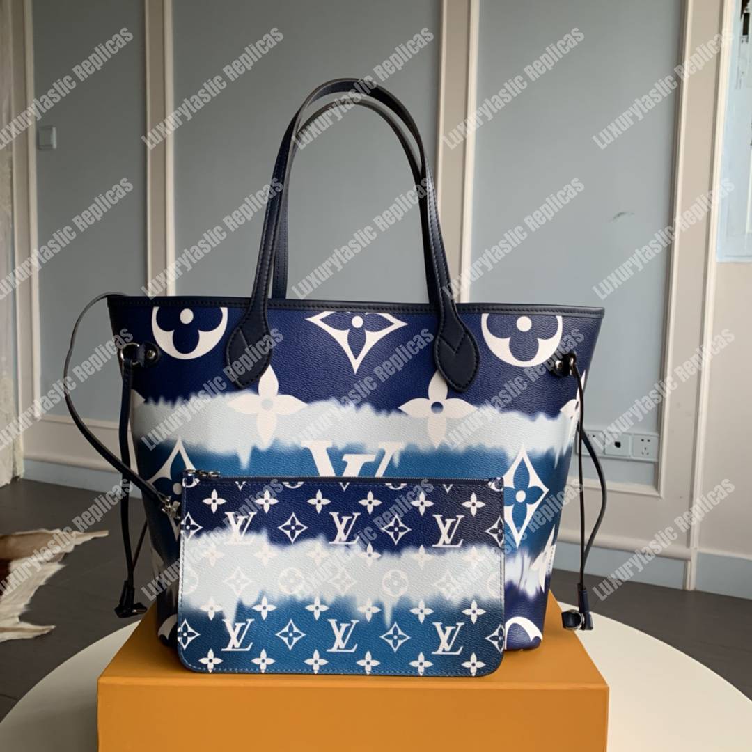 LV Escale Neverfull MM Bleu
