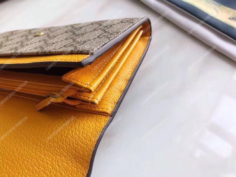 G*u*i neo vintage gg sup*e continental wallet brown