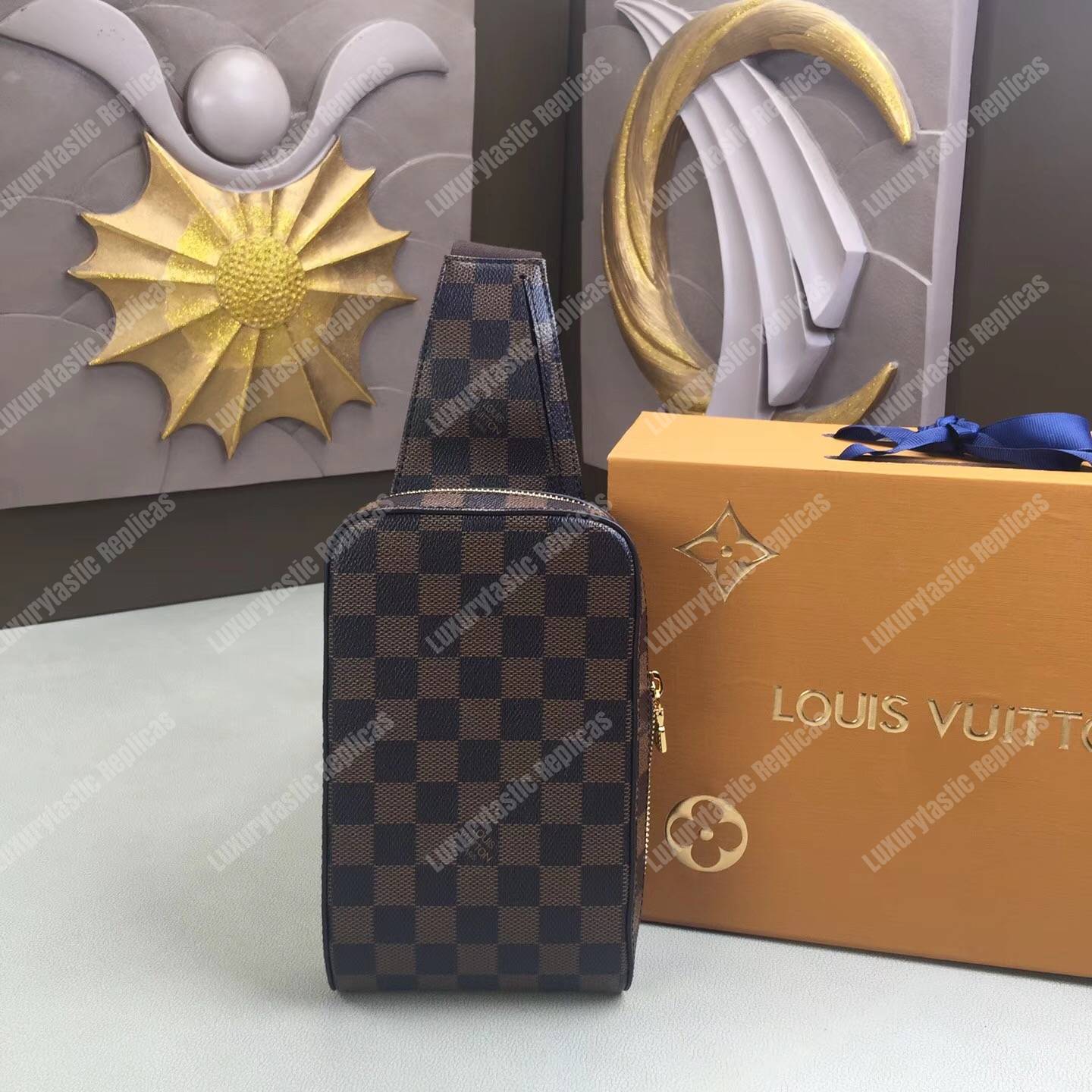 LV Geronimos Messenger Bag Damier Ebene