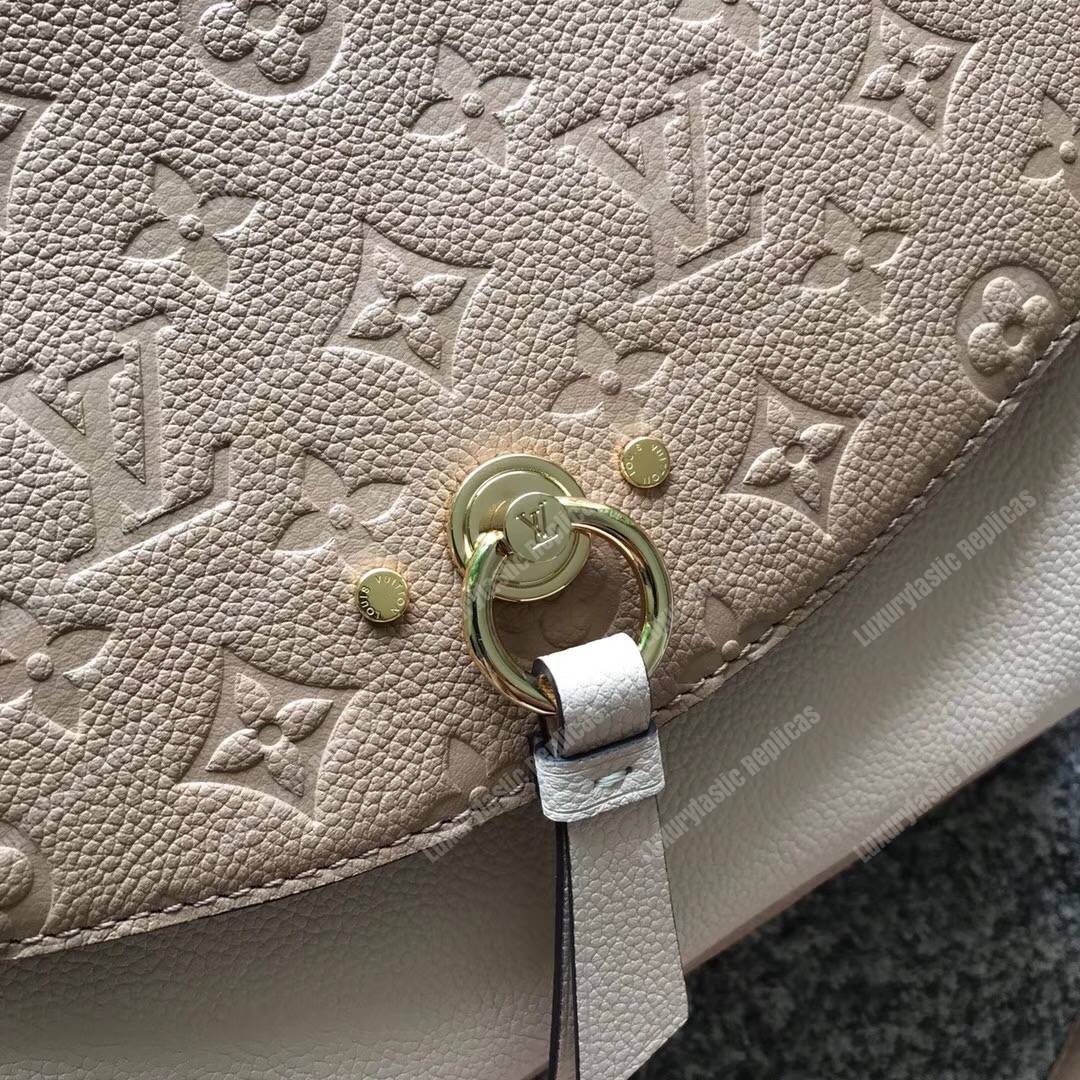LV Blanche MM Monogram Empreinte Leather Papyrus Creme