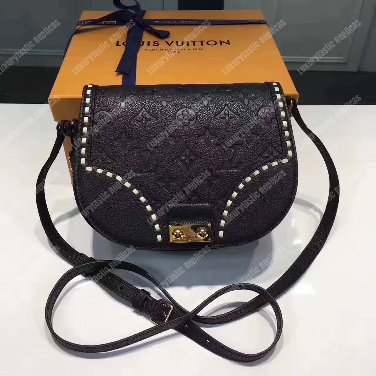 LV Junot Monogram Empreinte Leather Noir