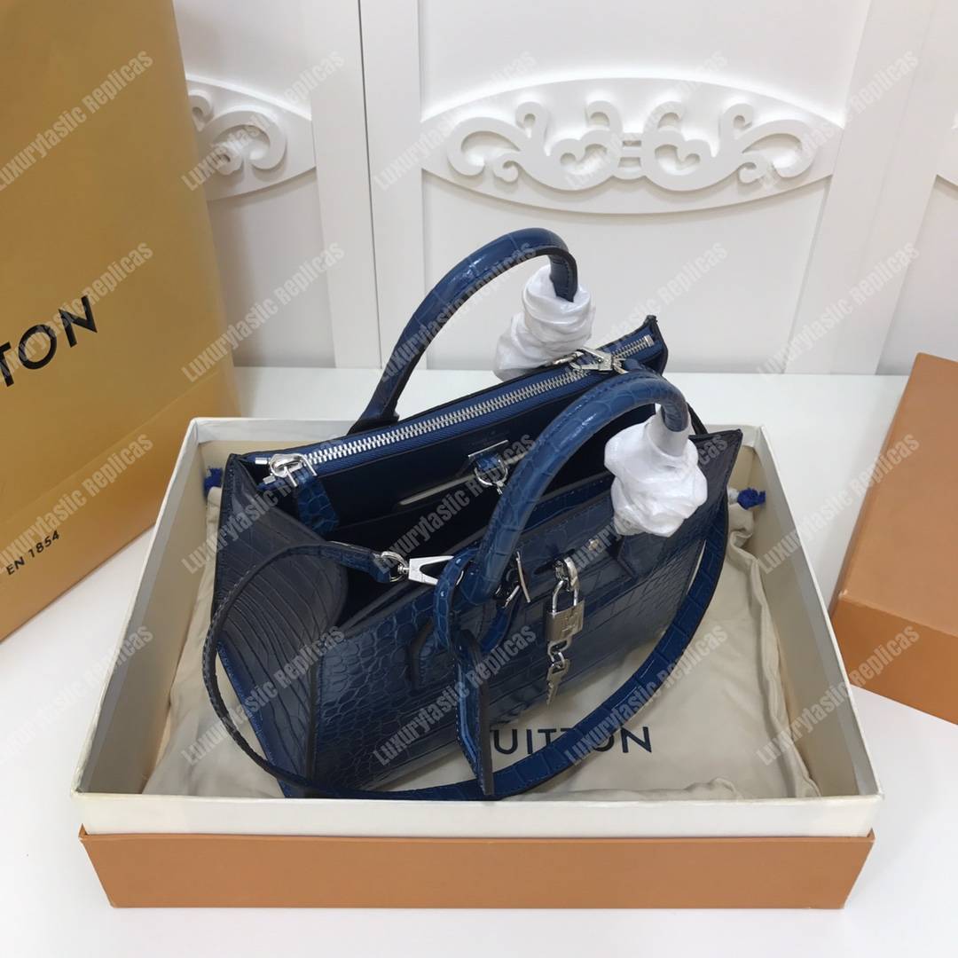 LV City Steamer PM Crocodilien Briliant Bleu Ocean