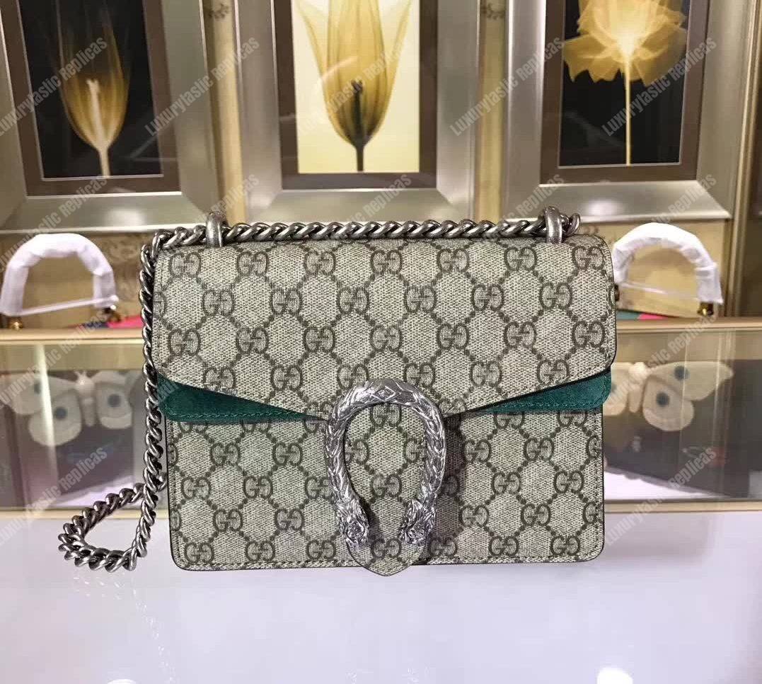 G*u*i dionysus mini gg shoulder bag beige green