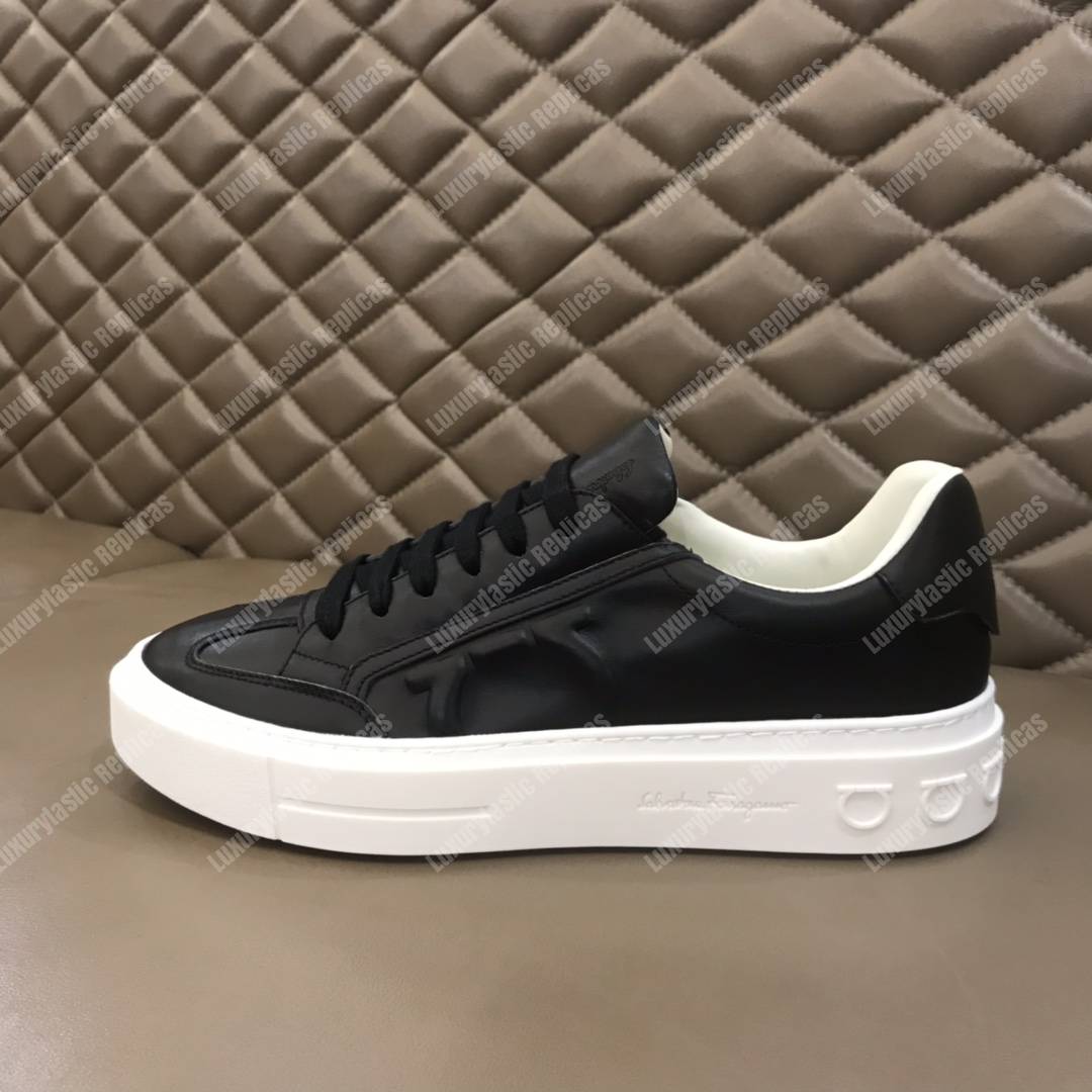 Salvatore Ferragamo Gancini Sneaker Shoe Black