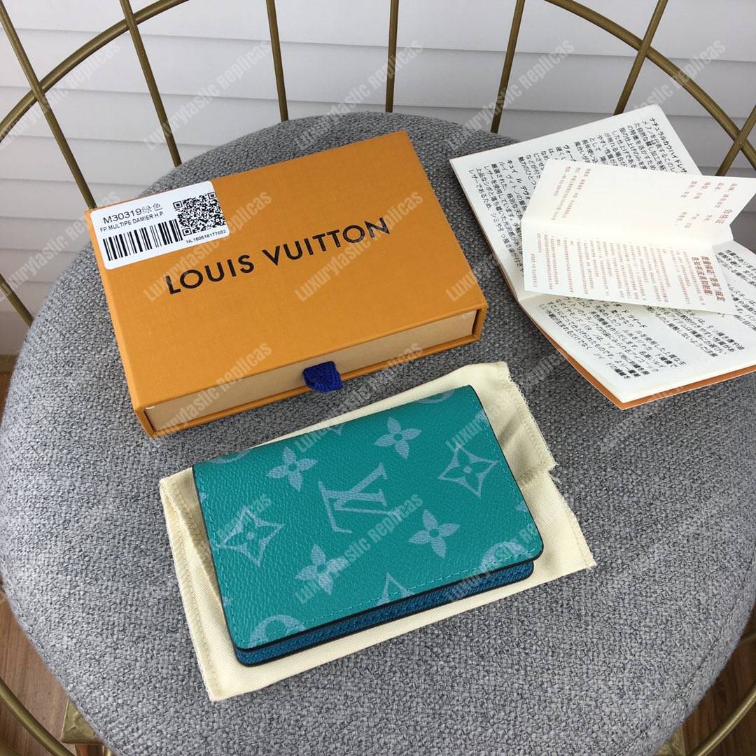 LV Pocket Organiser Taiga Monogram Vert