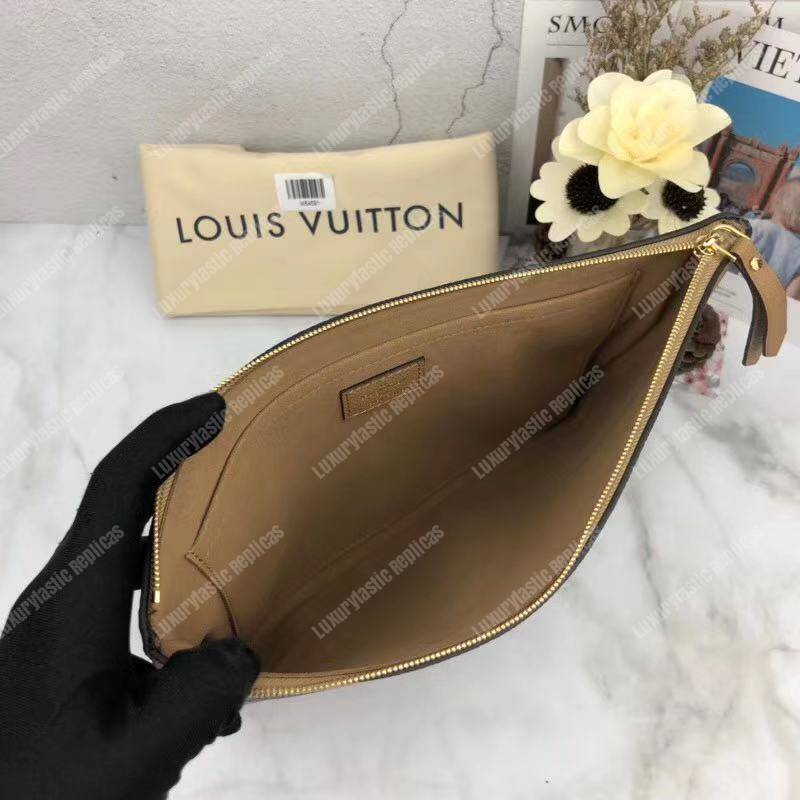 LV Daily Pouch Monogram Sesame