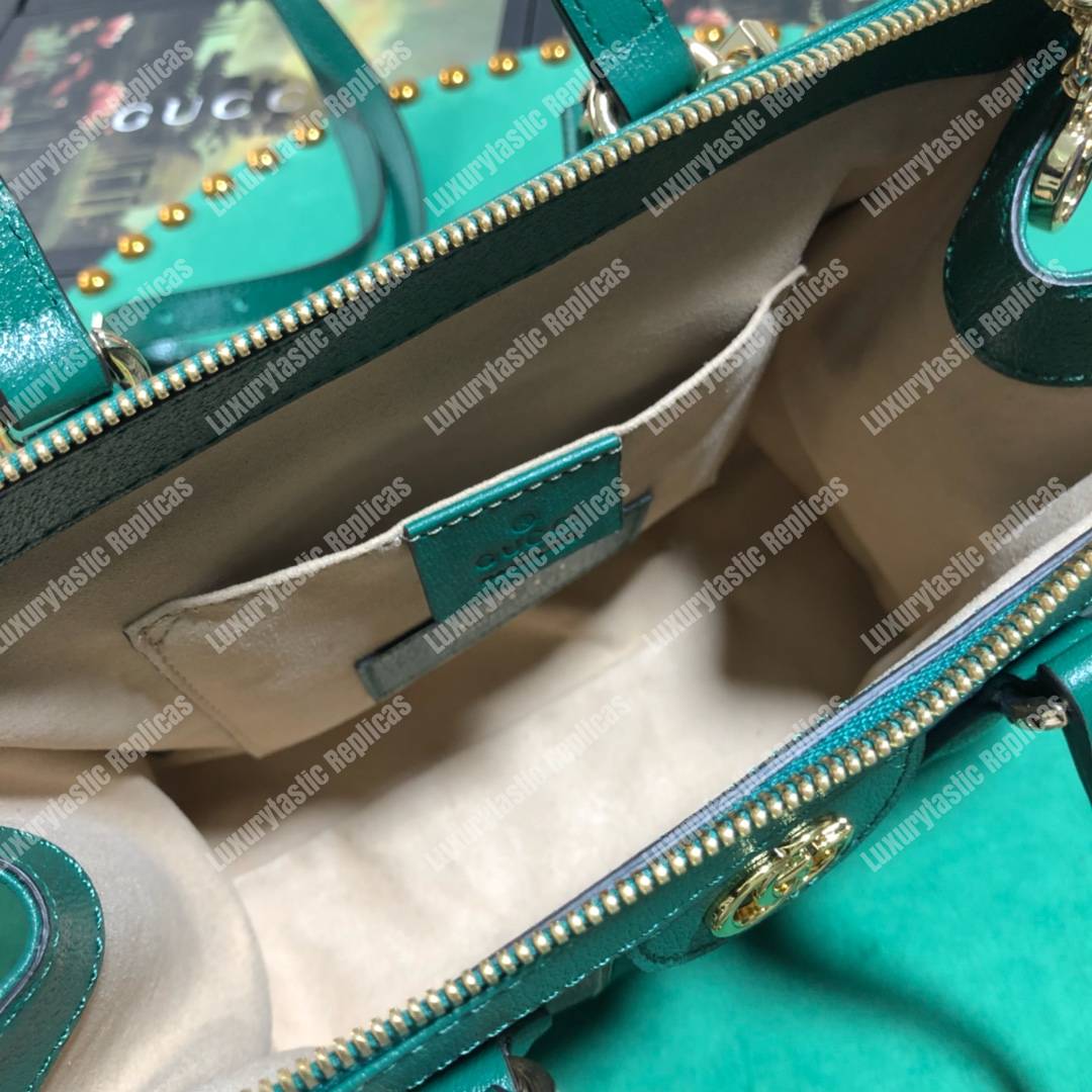 G*u*i online exclusive ophidia gg flora small tote bag