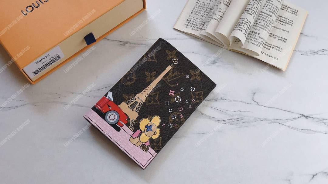 LV Passport Cover Eiffel Tower Print