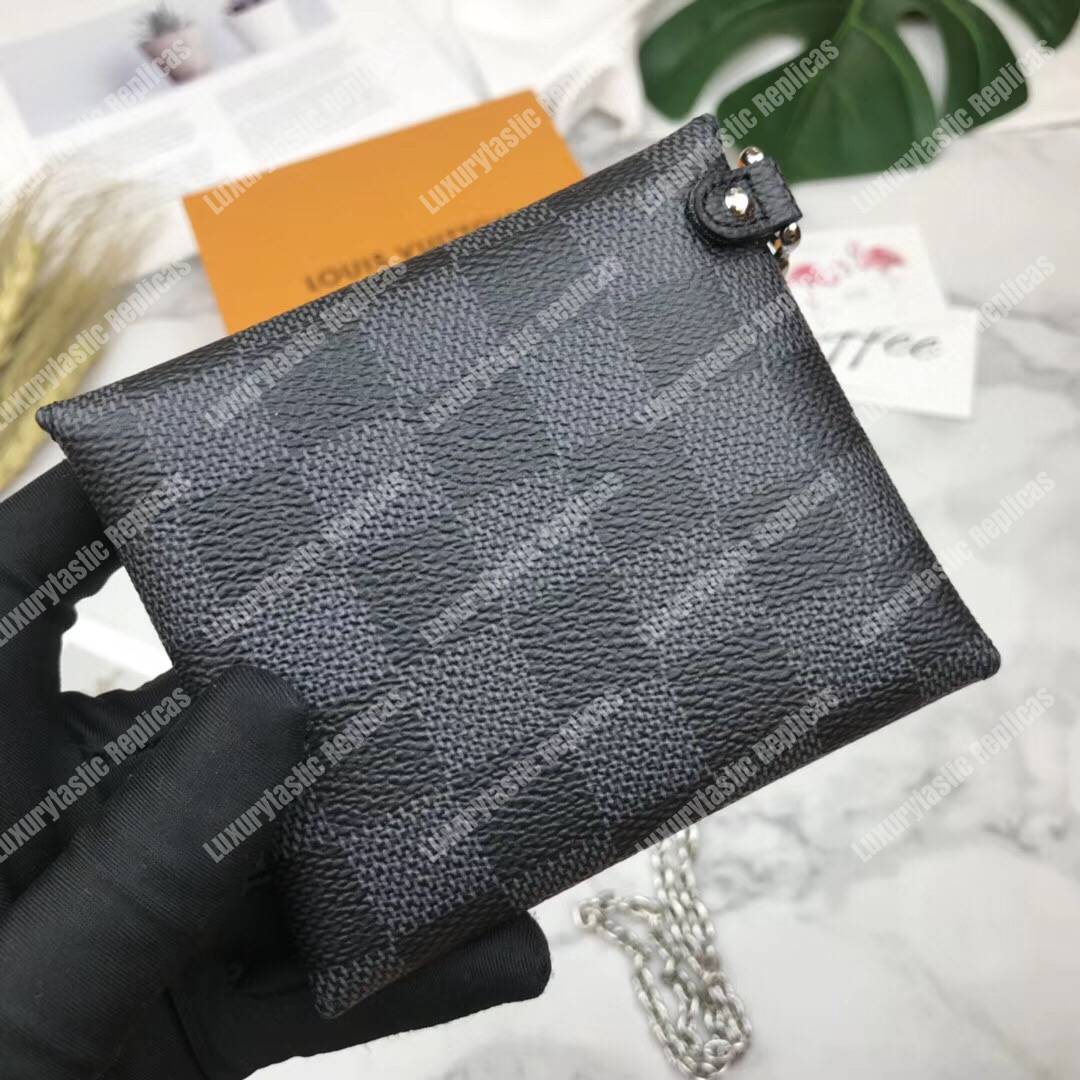 LV Kirigami Necklace Damier Graphite