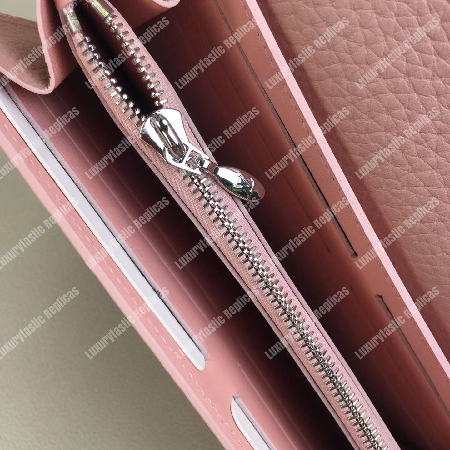 LV Capucines Wallet Magnolia