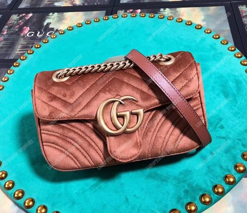 G*u*i gg marmont velvet mini bag