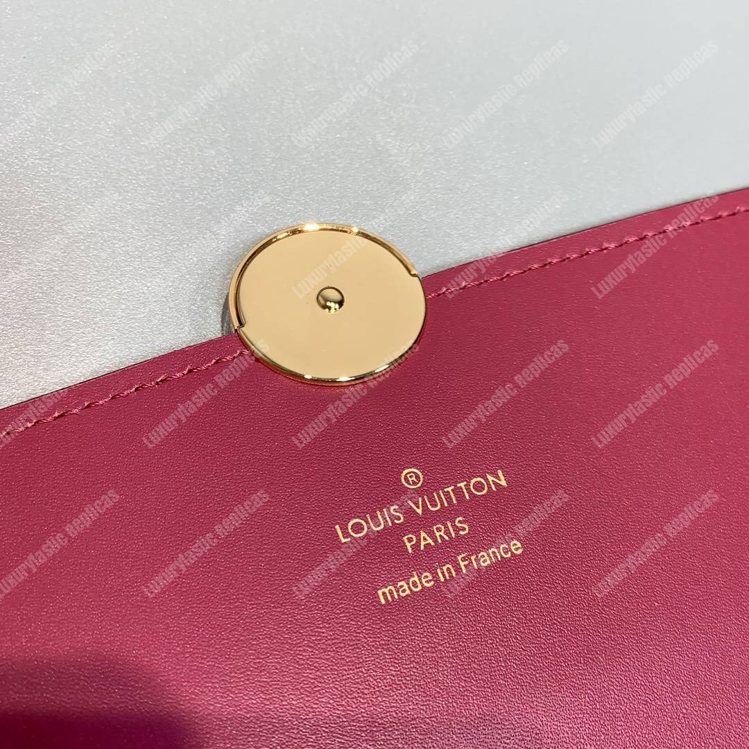 LV Flore Chain Wallet Fuschia