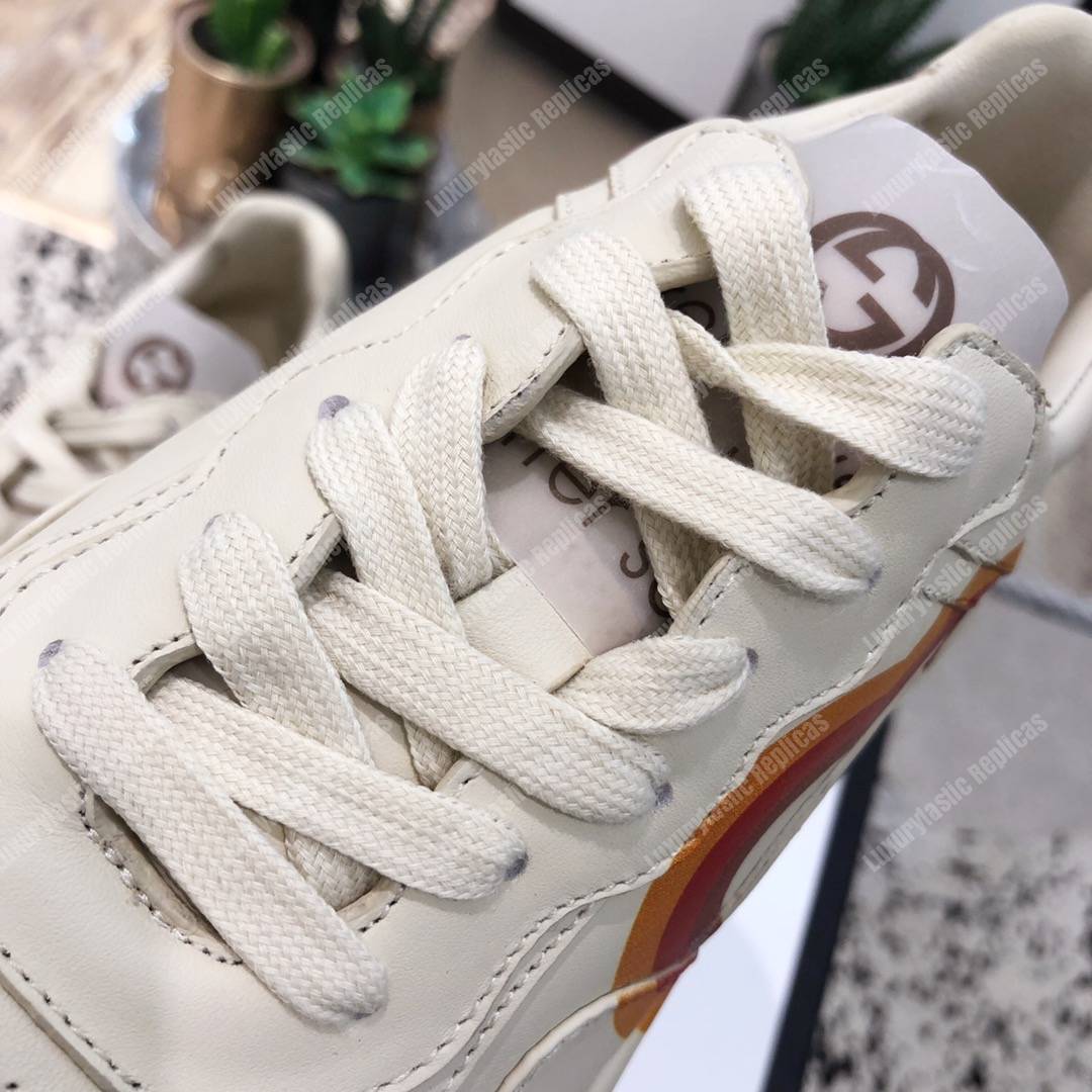 G*u*i rhyton sneaker with interlocking g white