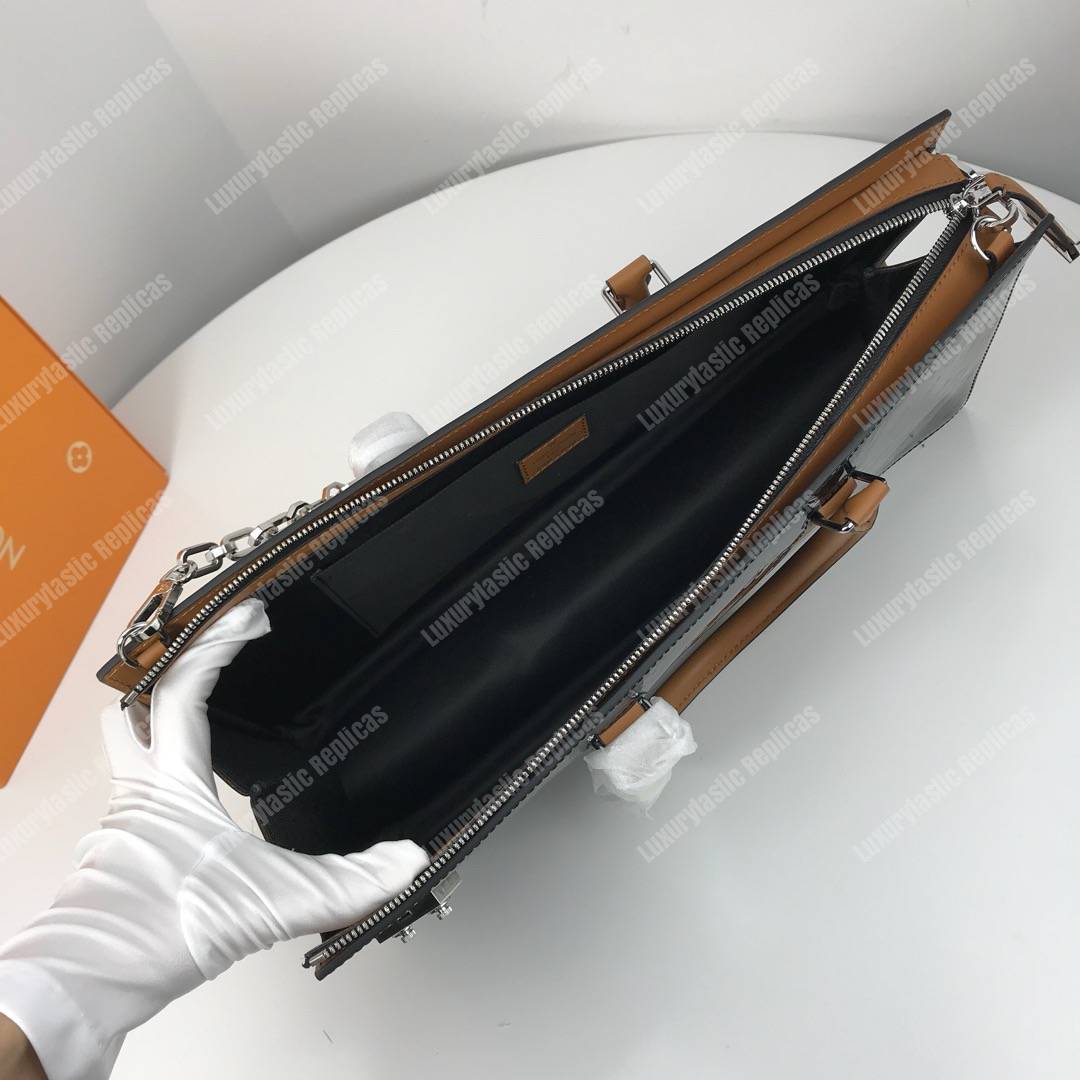 LV Monogram Vernis Sac Tricot Bag Black