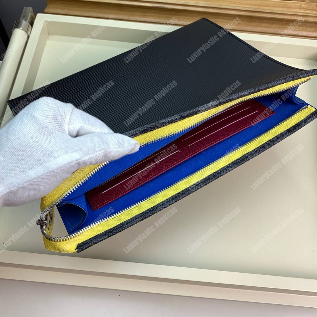 LV Pochette Voyage MM Damier Graphite