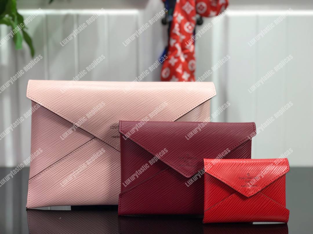 LV Pochette Kirigami Epi Leather 3-in-1 Rose Ballerine Pink/ Fuchsia / Coquelicot