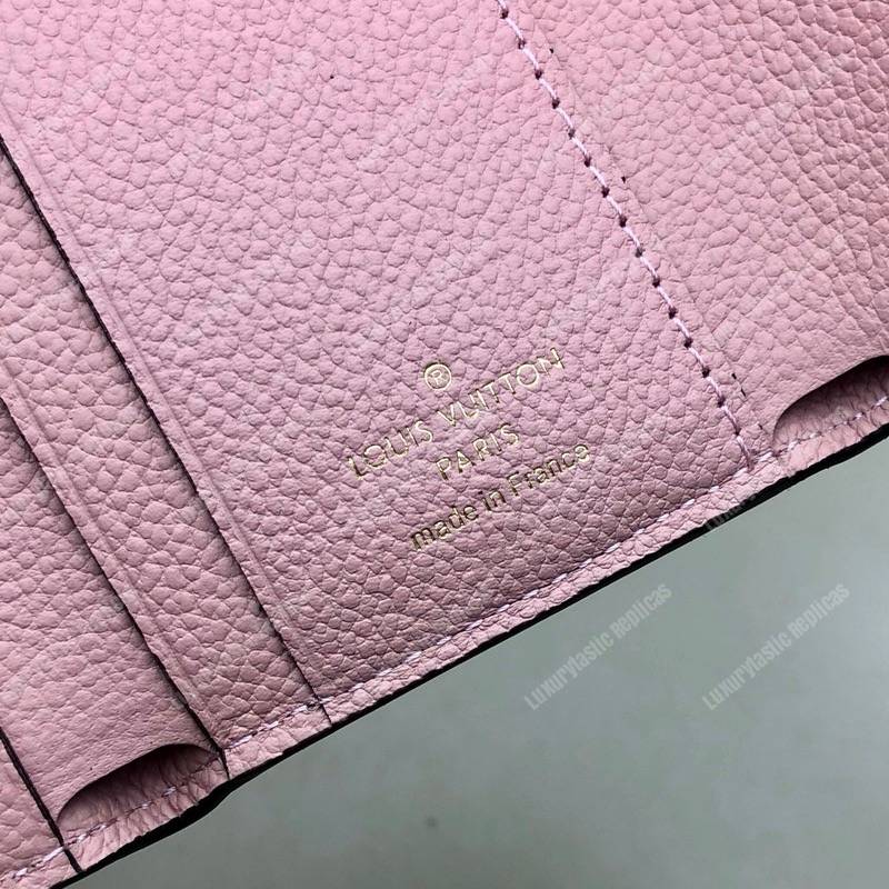 LV Zoé Wallet Monogram Empreinte Rose Poudre