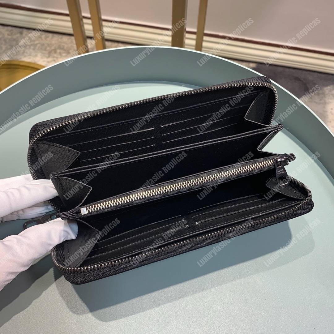 LV Flower Zippy Wallet Monogram Eclipse Canvas