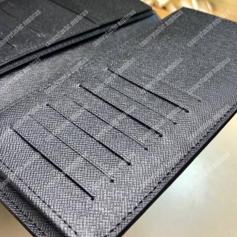 LV Brazza Wallet Taïga Leather Noir