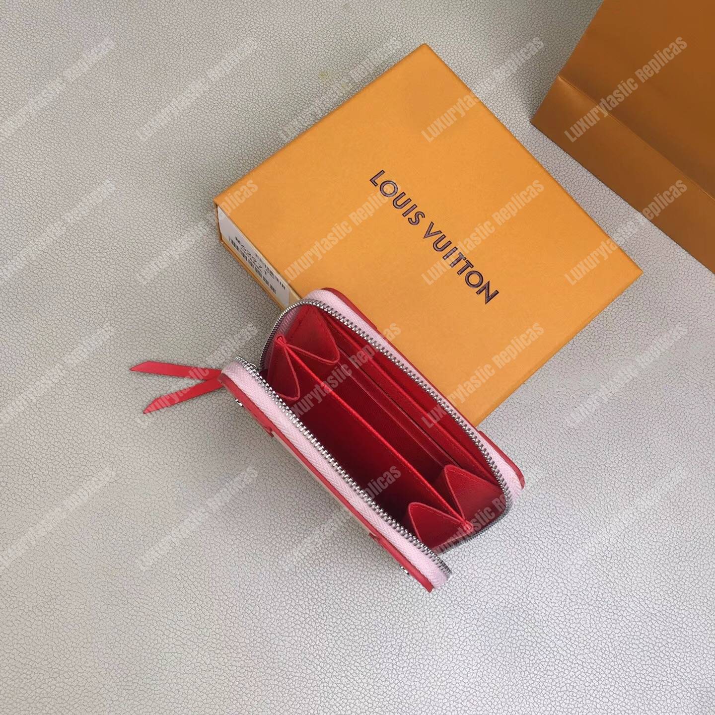 LV Zippy Coin Purse Epi Leather Pink