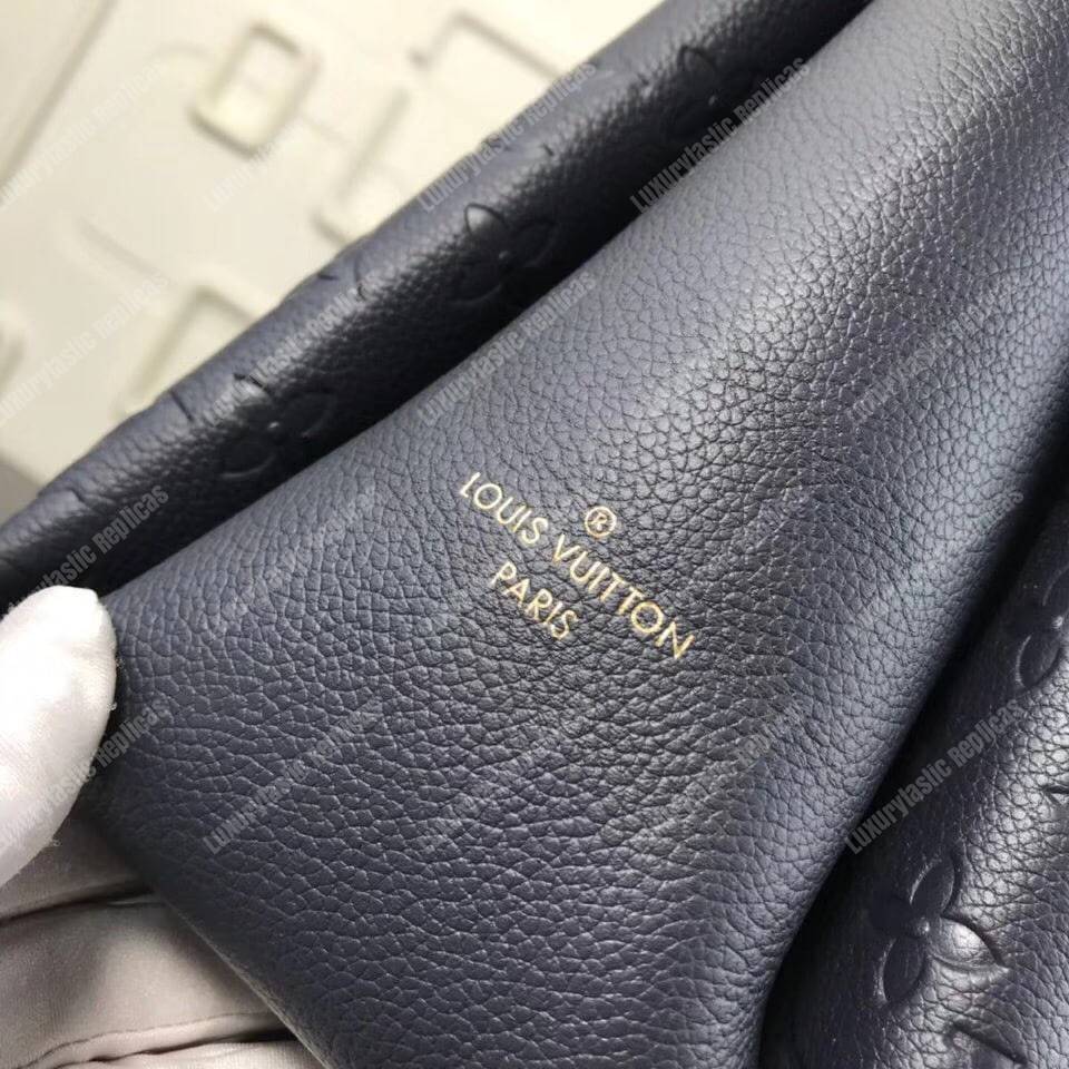 LV Surene MM Monogram Empreinte Leather Marine Rouge