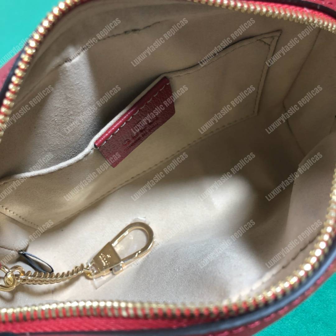 G*u*i ophidia gg flora mini bag red