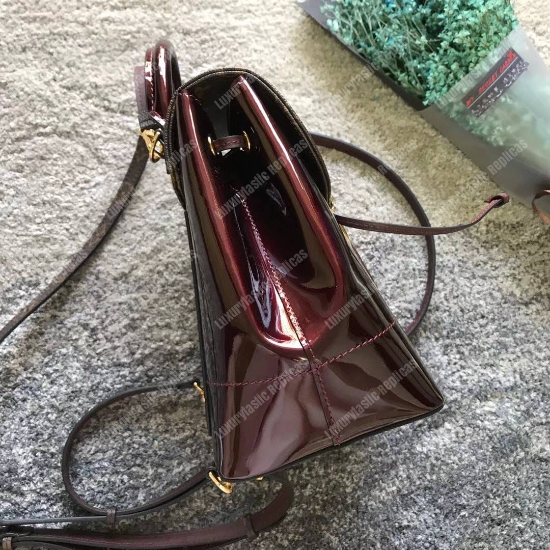 LV Hot Springs Backpack Patent Leather