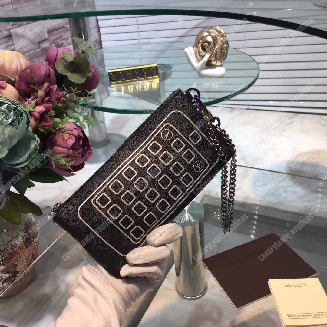 LV iPhone Pouch Monogram Eclipse Flash