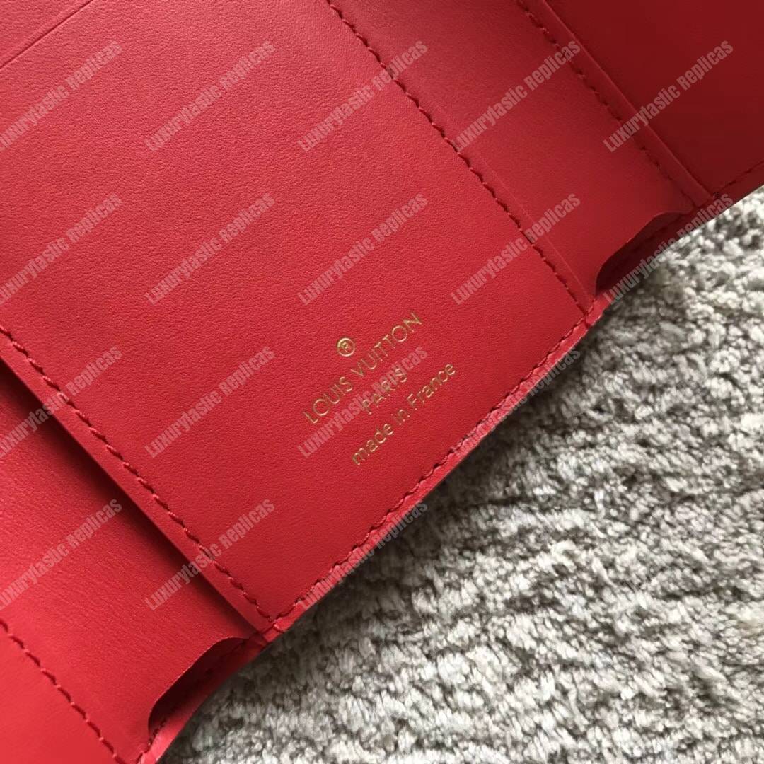 LV Flower Compact Wallet Monogram Coquelicot