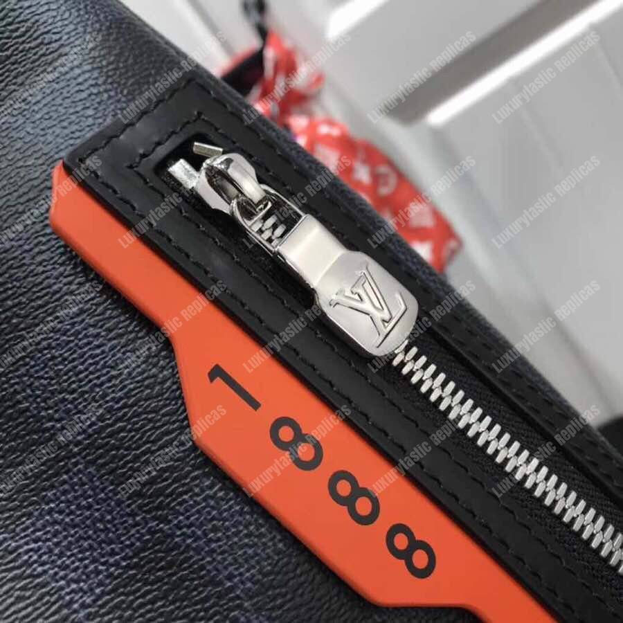 LV Drawstring Backpack Damier Colbat Race