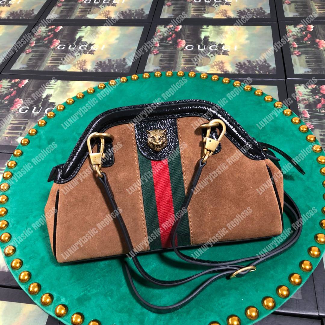 G*u*i re(belle) small shoulder bag suede brown
