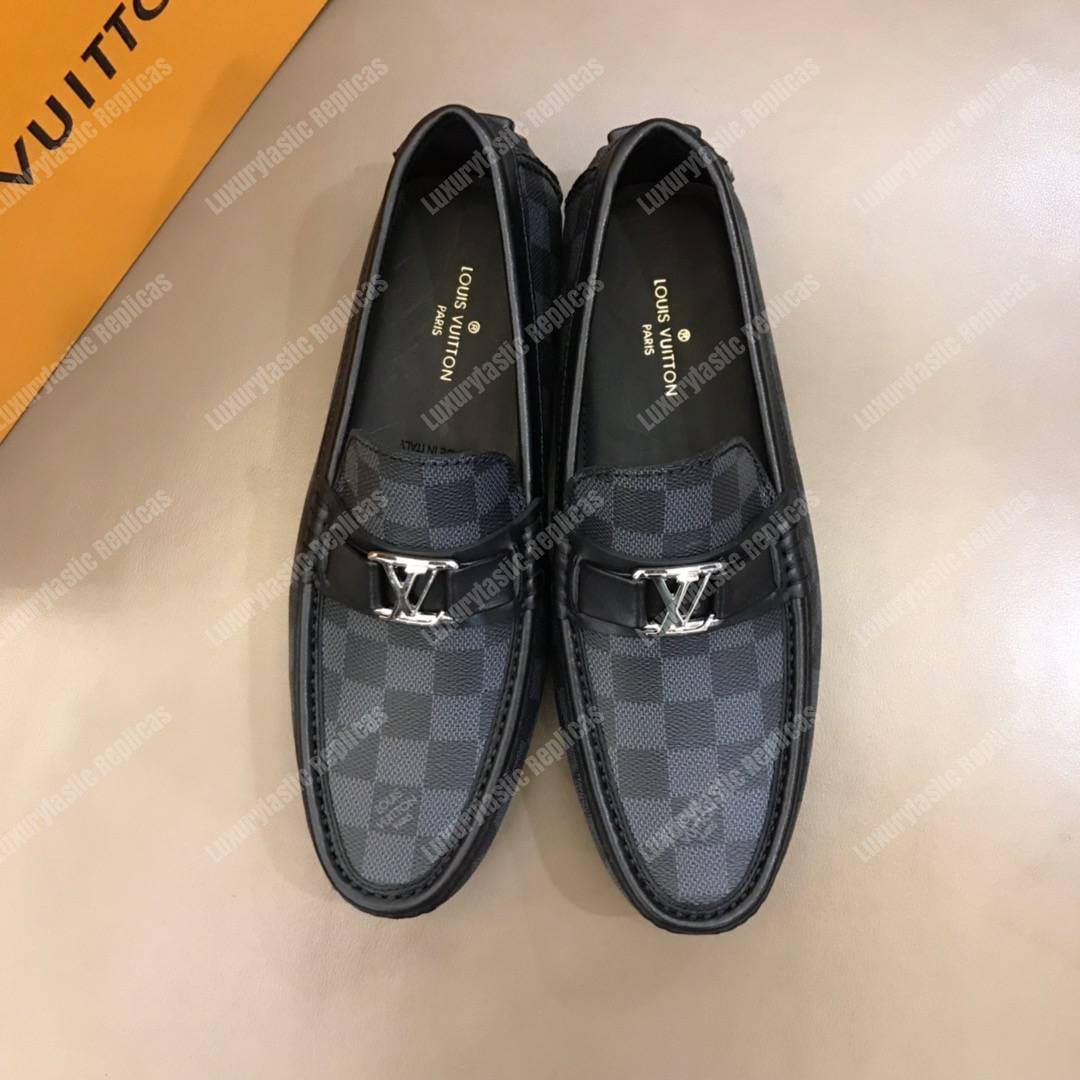 LV Hockenheim Mocassin Damier Graphite