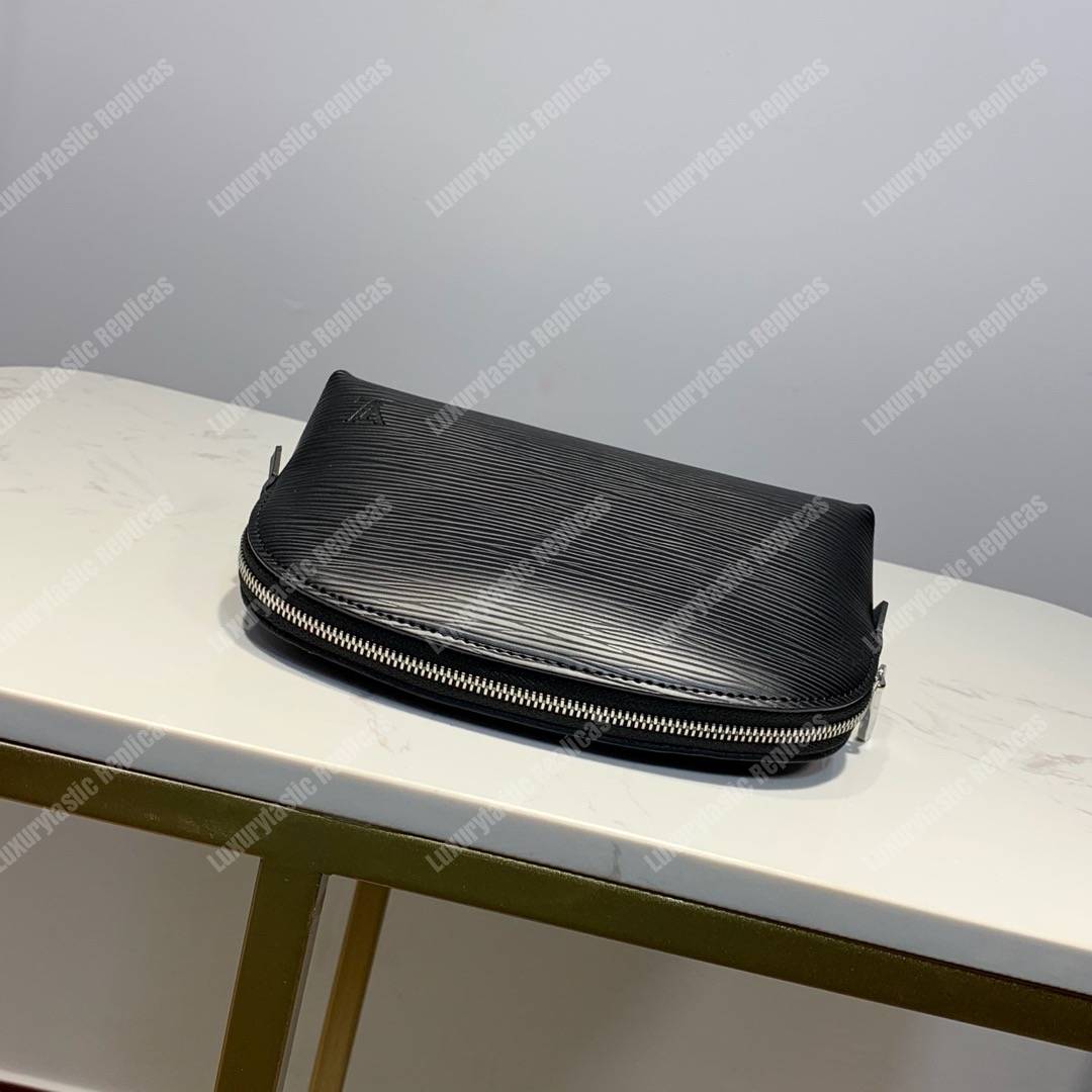 LV Cosmetic Pouch PM Epi Leather Noir