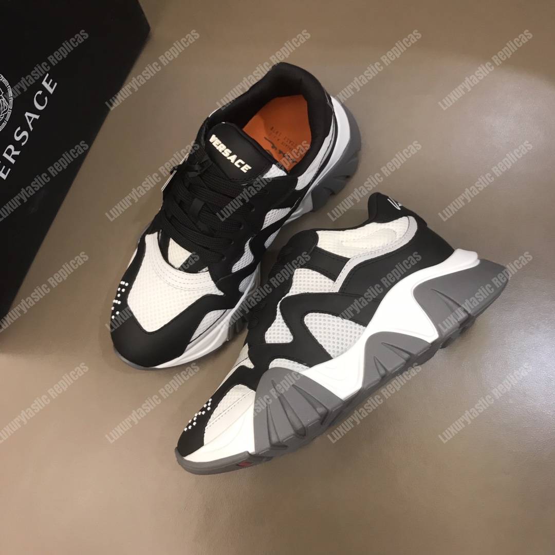 Versace Squalo Sneakers Black/White