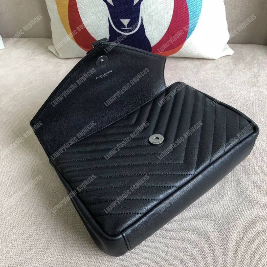 Saint Laurent Medium College Bag In Black