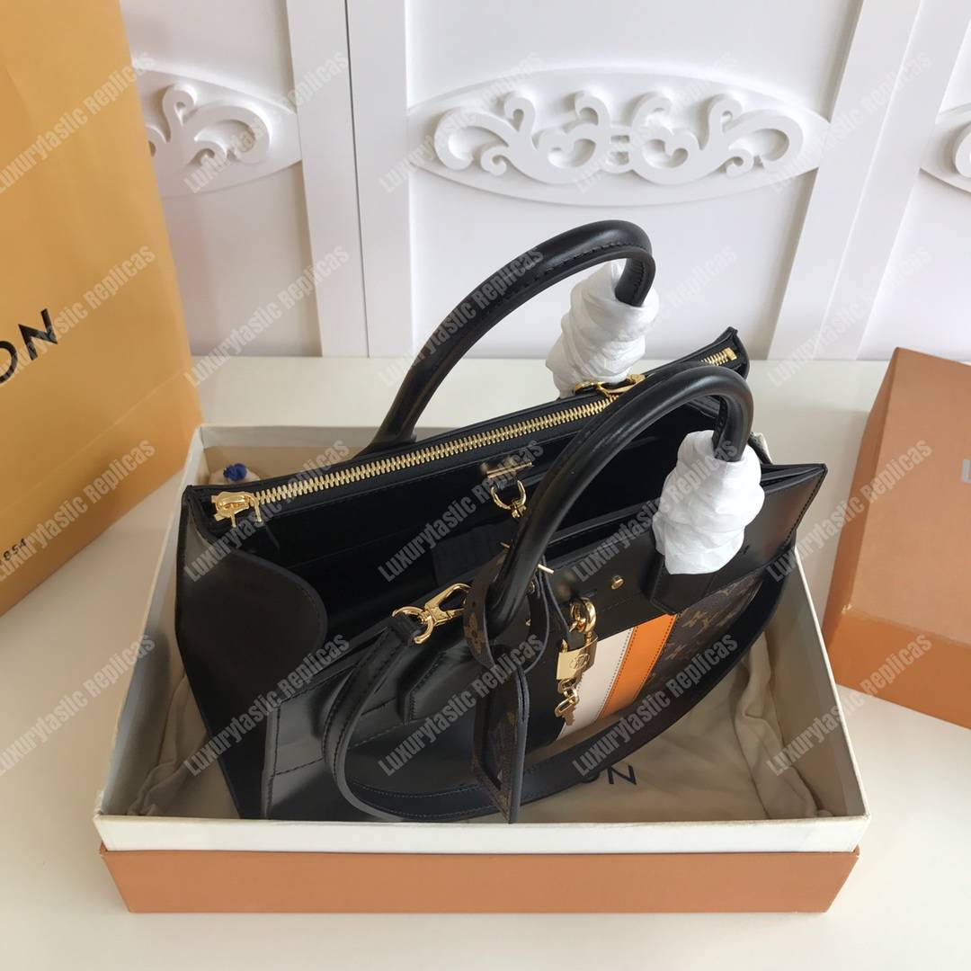 LV City Steamer MM Black / Safran Yellow / Creme Beige