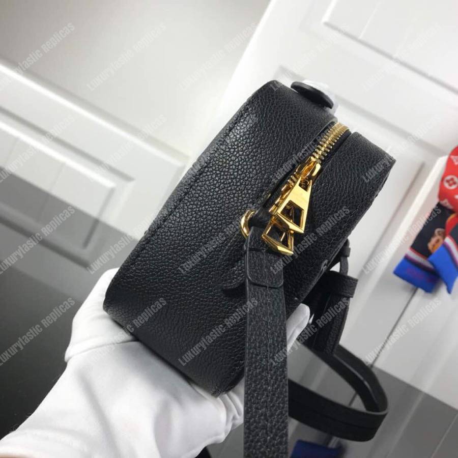 LV Saintonge Monogram Empreinte Leather Noir