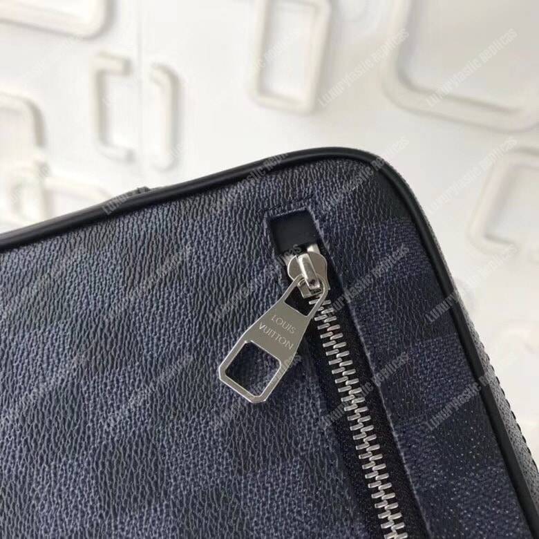 LV Kasai Clutch Damier Graphite Canvas