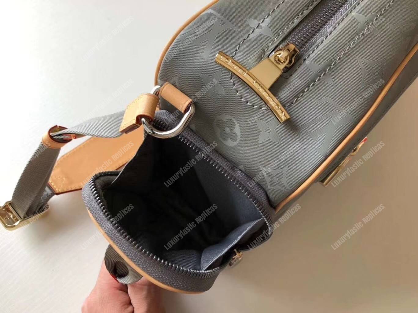LV Camera Bag Monogram Titanium